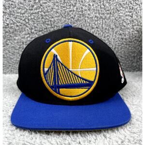 Golden State Warriors SnapBack Hat Cap Mitchell & Ness Plain Logo Steph Curry